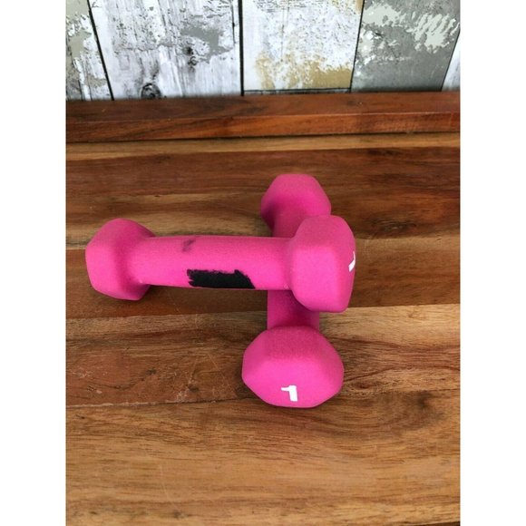 1 POUND DUMBBELL HAND WEIGHTS SET OF 2 NEOPRENE - Picture 1 of 5